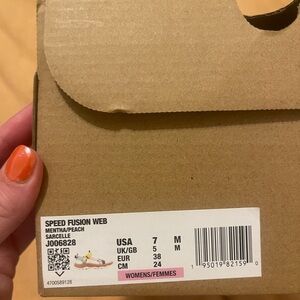 Merrell Speed Fusion Web - Mint and Peach Hiking Sandal